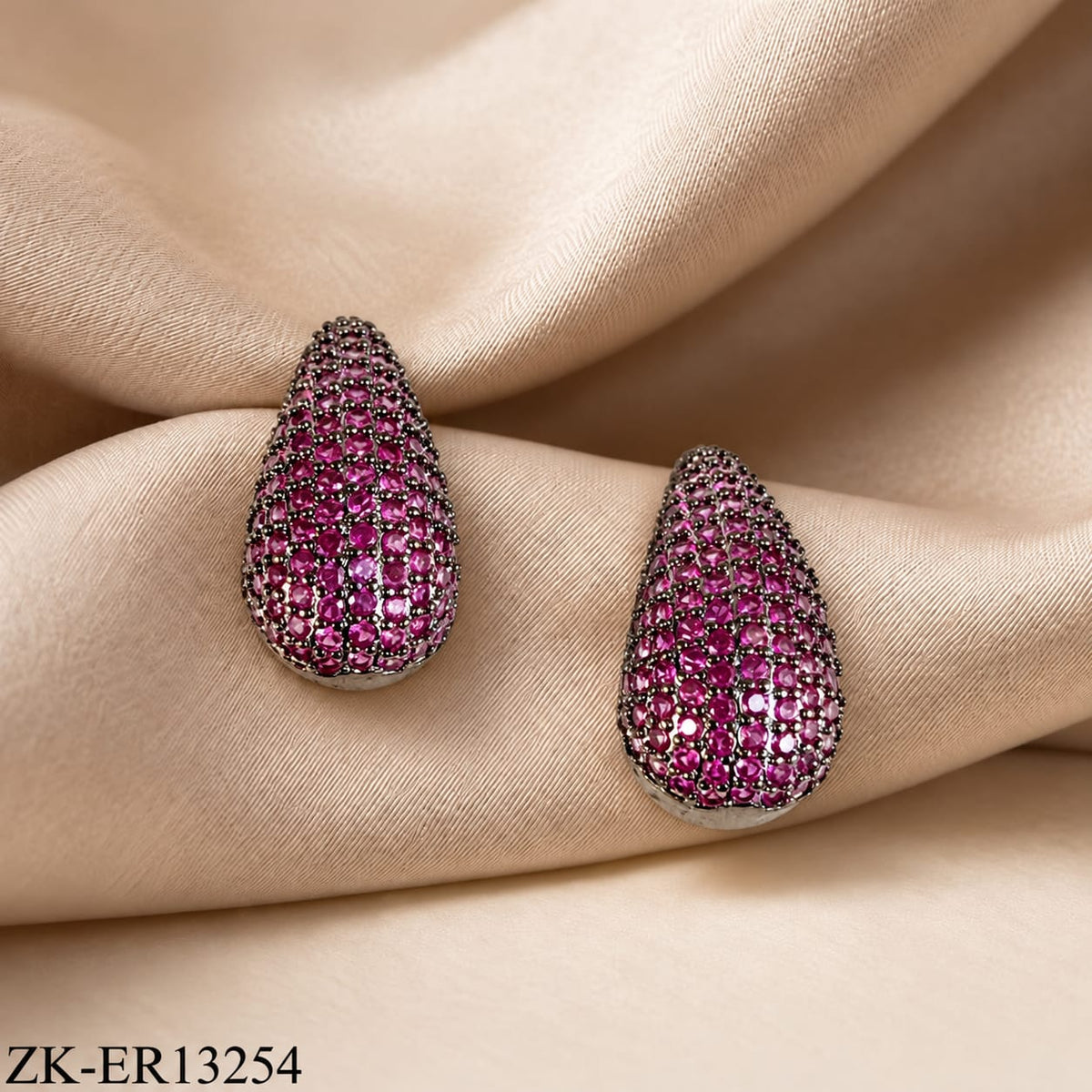 PINK TEARDROP EARRINGS