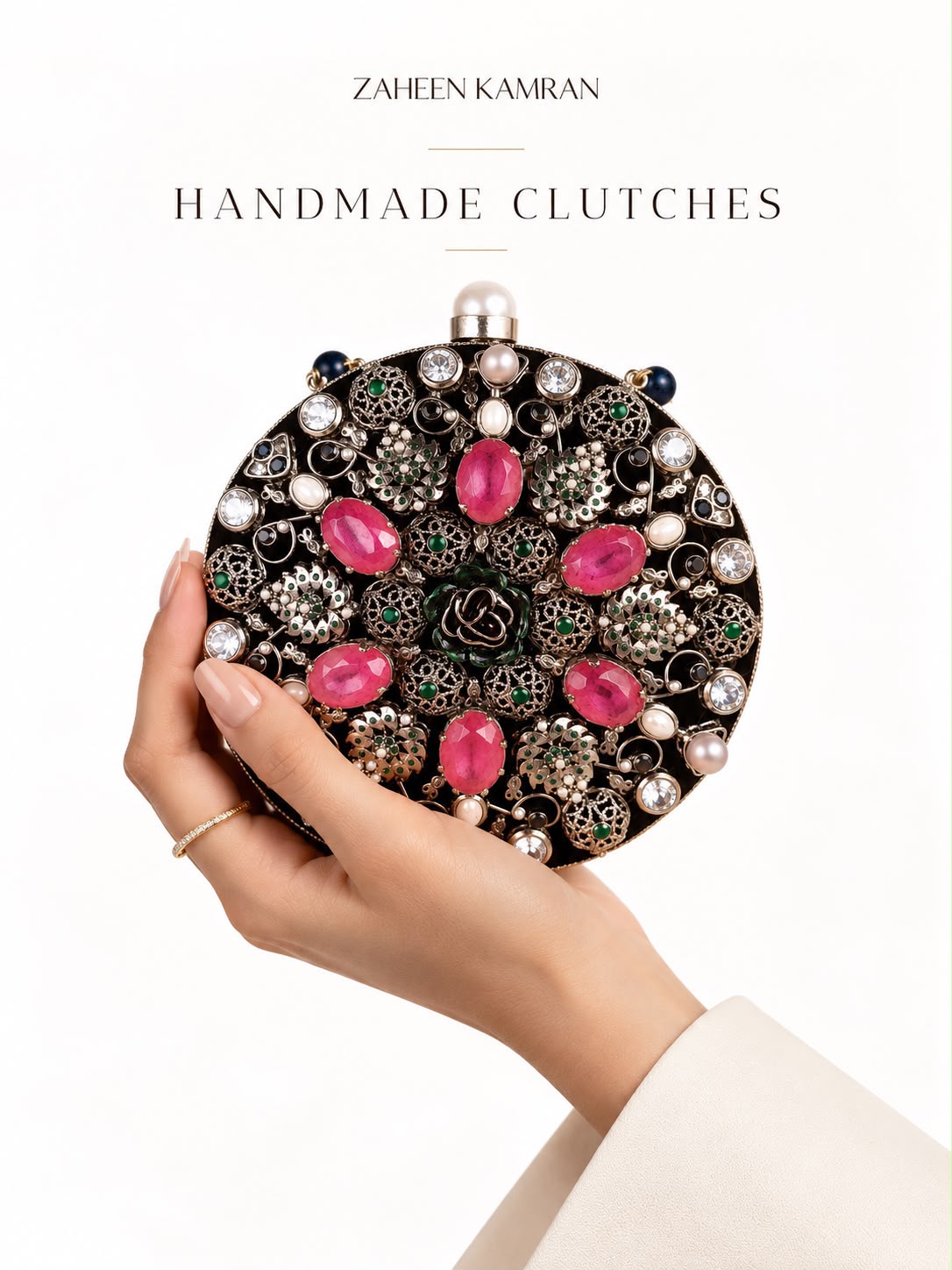 PINK ZIRCONIA CLUTCH