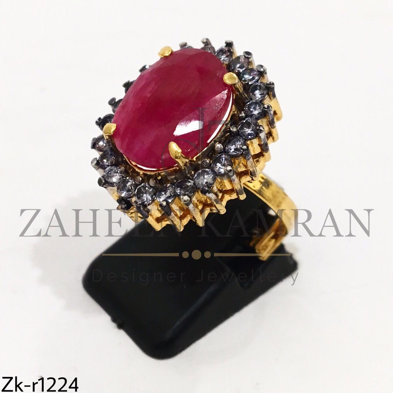 Ruby Stone Designer Ring