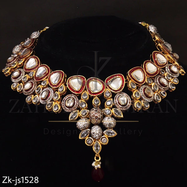 Red Mina Bridal Necklace