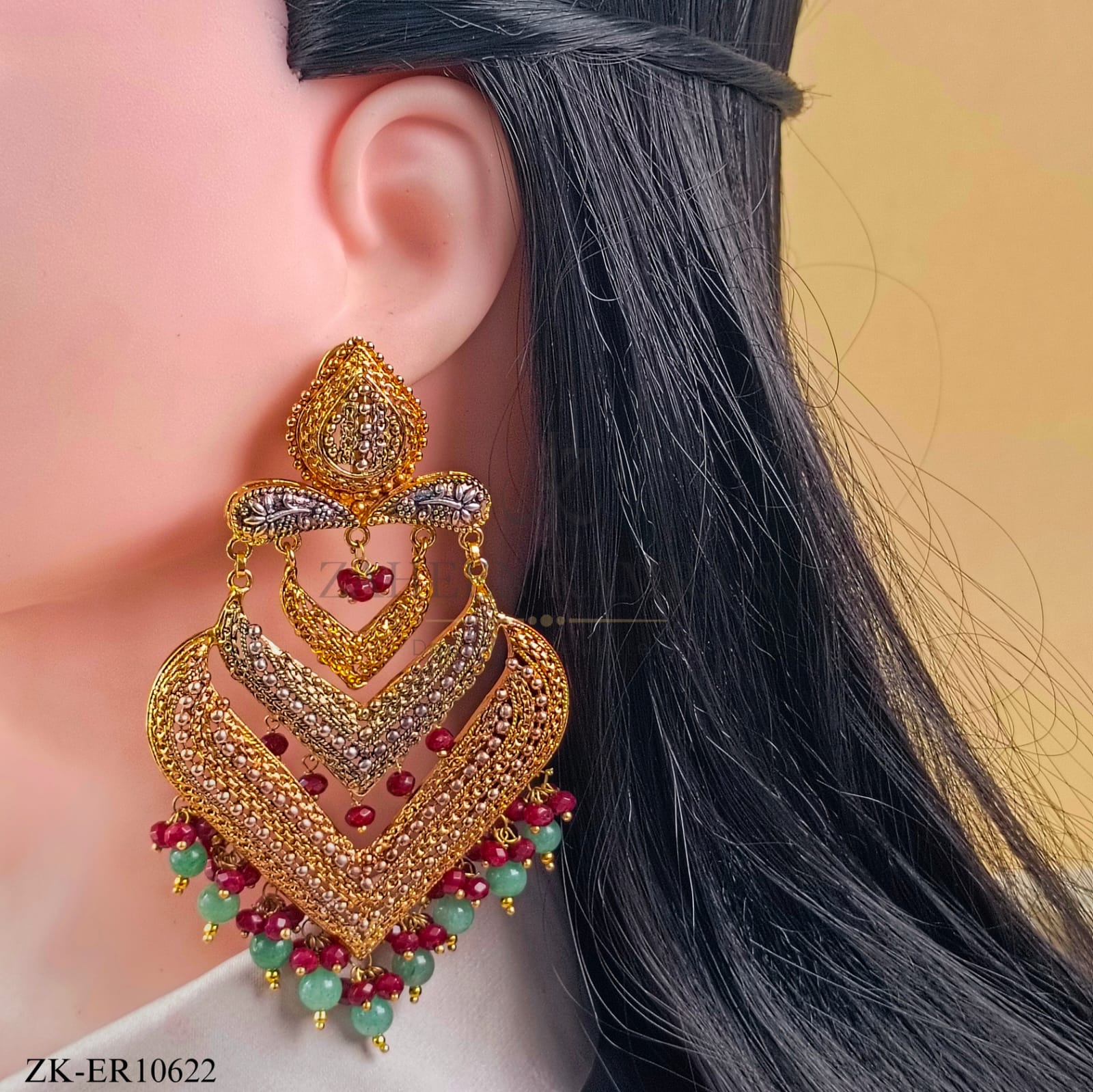 V STYLE EARRINGS