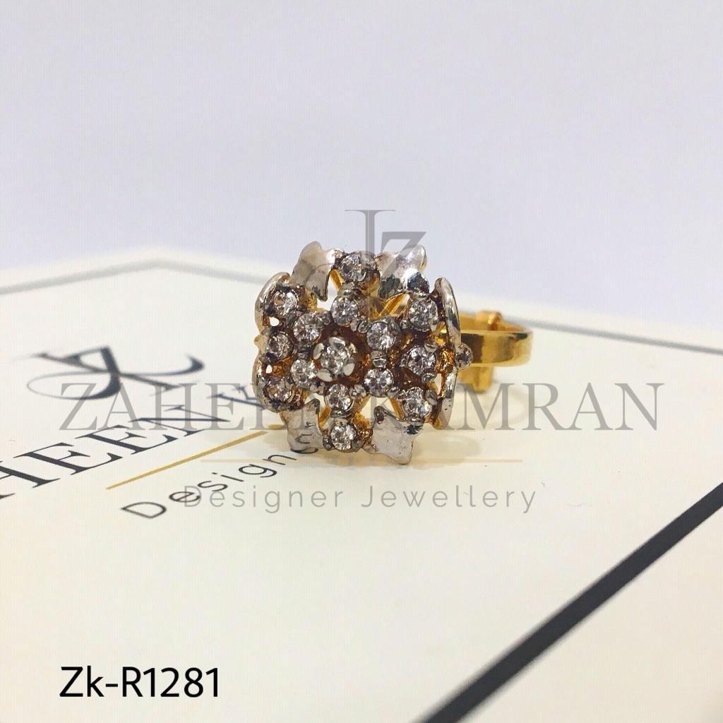Gold Plated Stunning Zirconian Ring