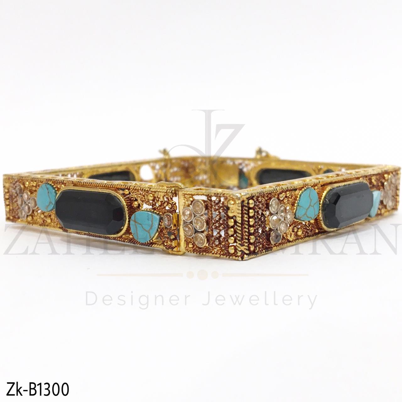 Square Turquoise Bangle