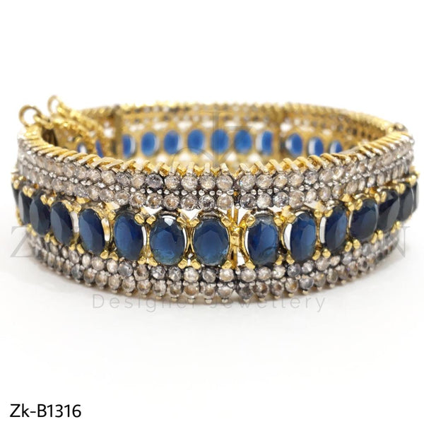 Blue Oval Designed Bangle