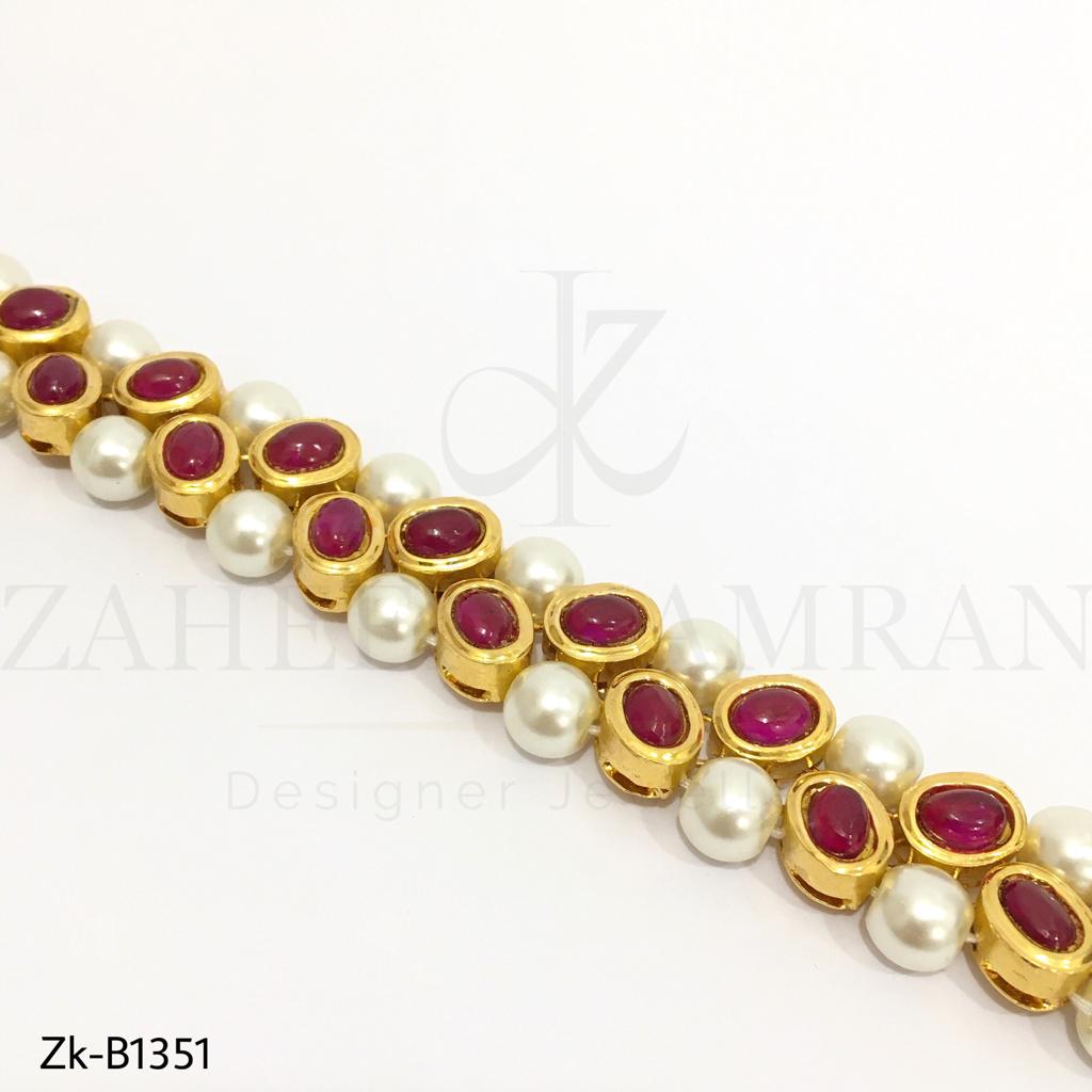 Ruby Pearls Stunning Bangle