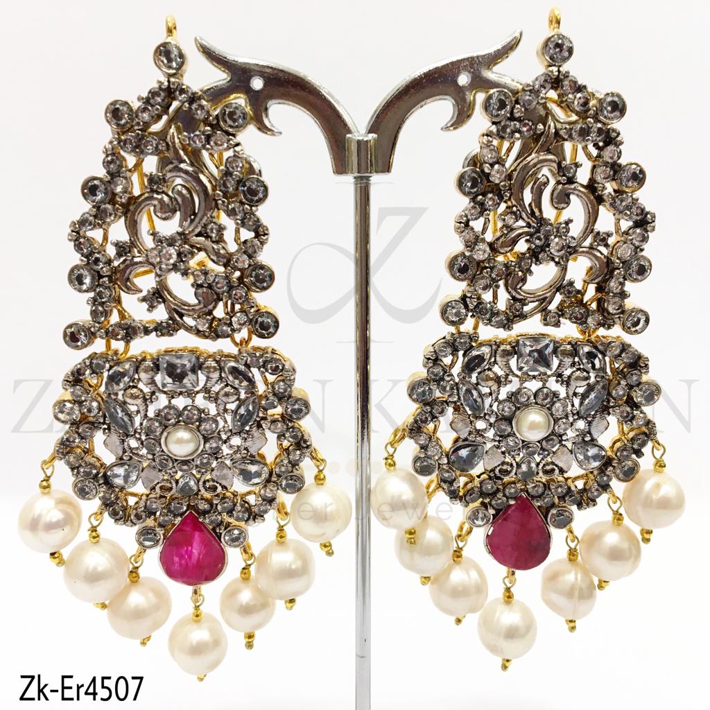 Antique Ruby Love Earrings