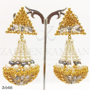 Triangular Chandelier Earrings