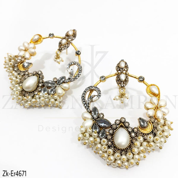 Floral Pearl Dangles