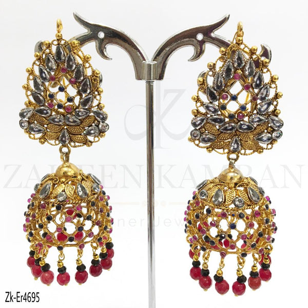 Antique Topaz Designed Earrings