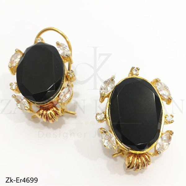 3D Oval Black Stone Tops