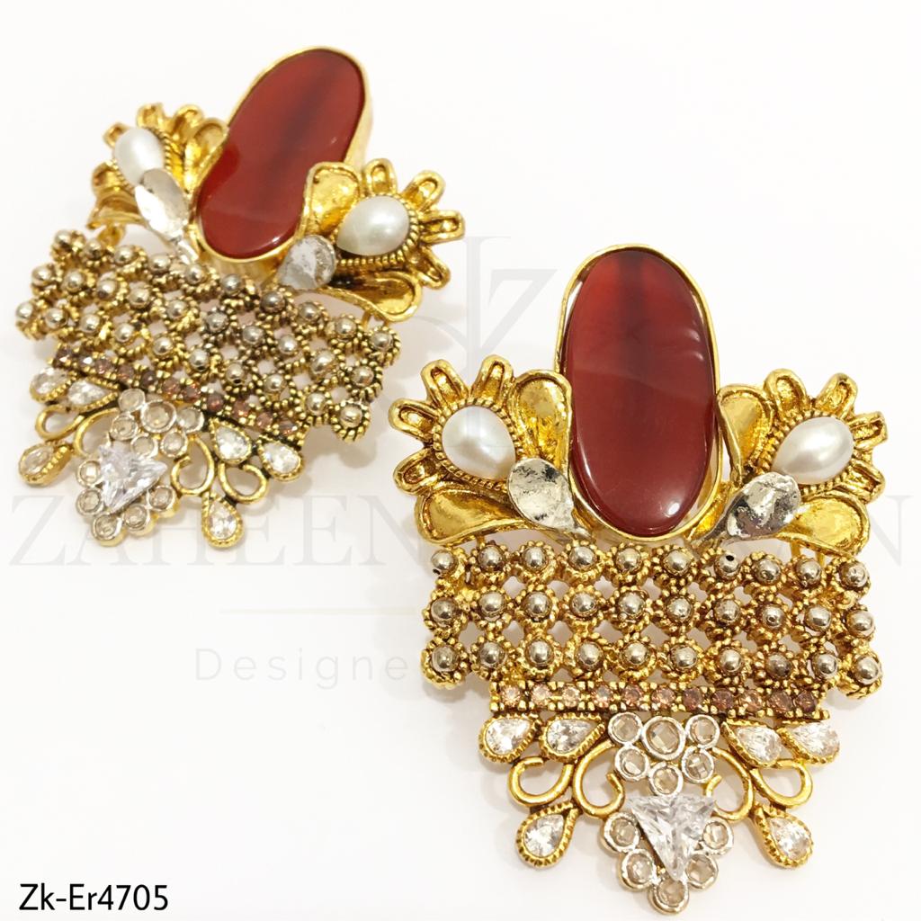 Red Coral Stunning Earrings