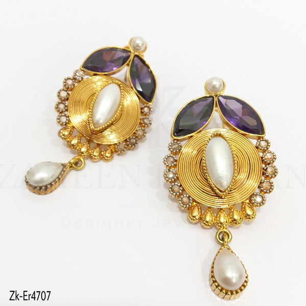 Amethyst Marquise Ringer Earrings