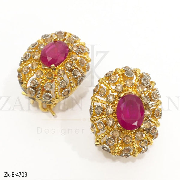 3D Oval Ruby Designed Tops