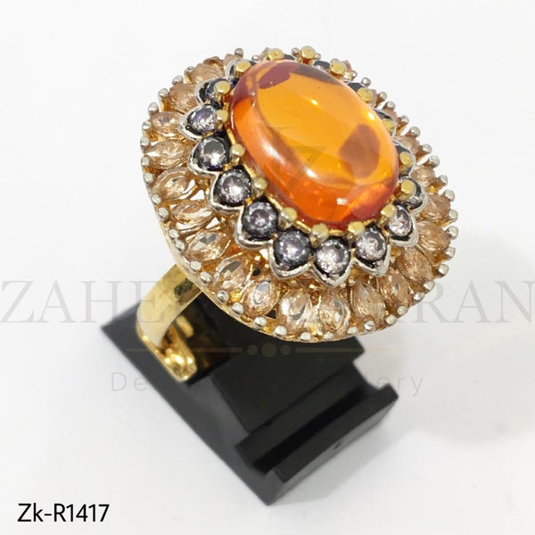 Orange Jasper Ring