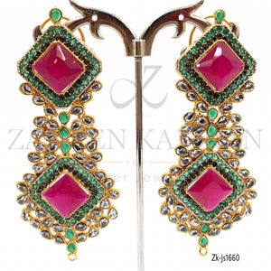 Ruby Pink Square Choker