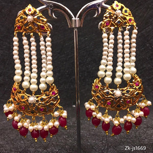 Gold Plated Pearl Necklace