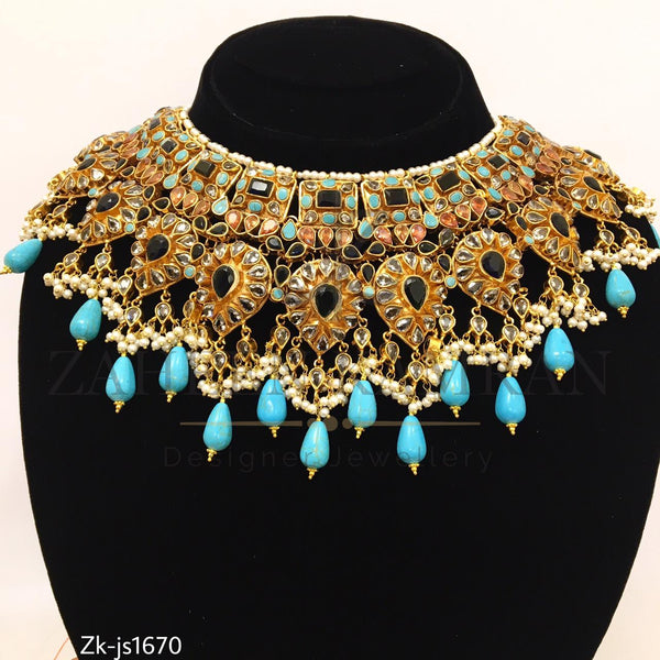 Gold Plated Feroza Necklace