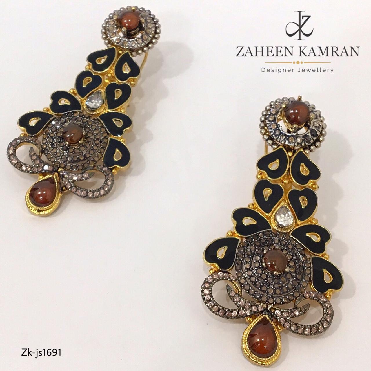 3D Antique Gold Choker Set