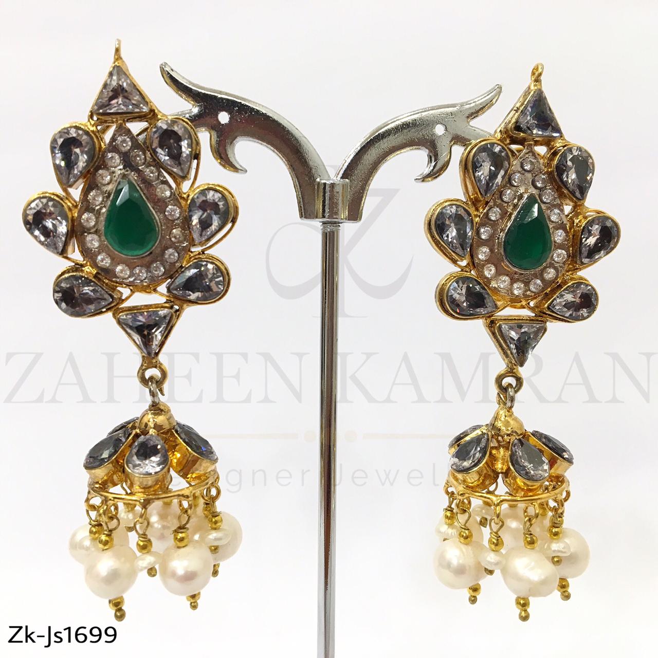 3D Emerald Choker Set