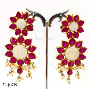 Ruby Elegant Floral Necklace