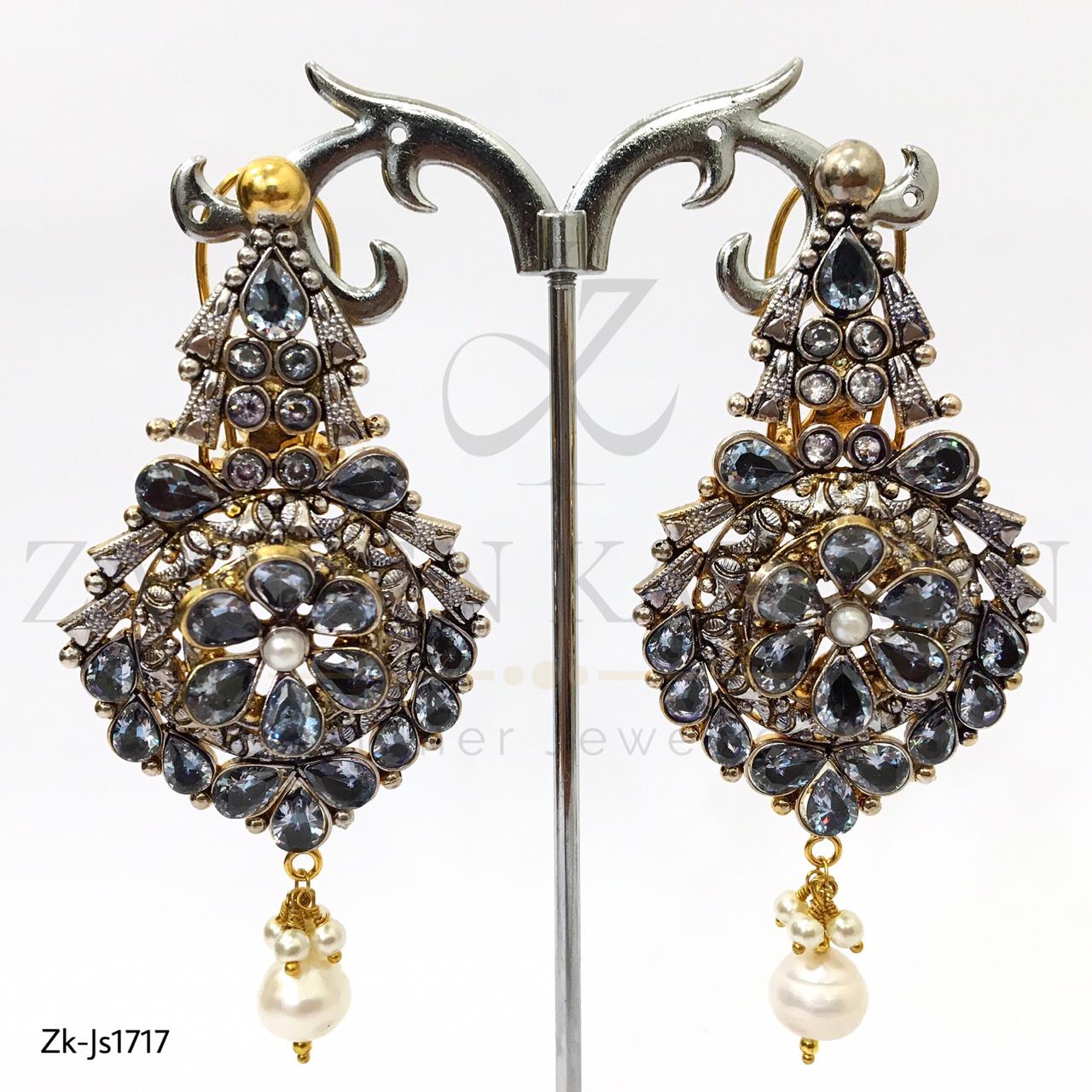 Pear Kundan Stylish Necklace Set