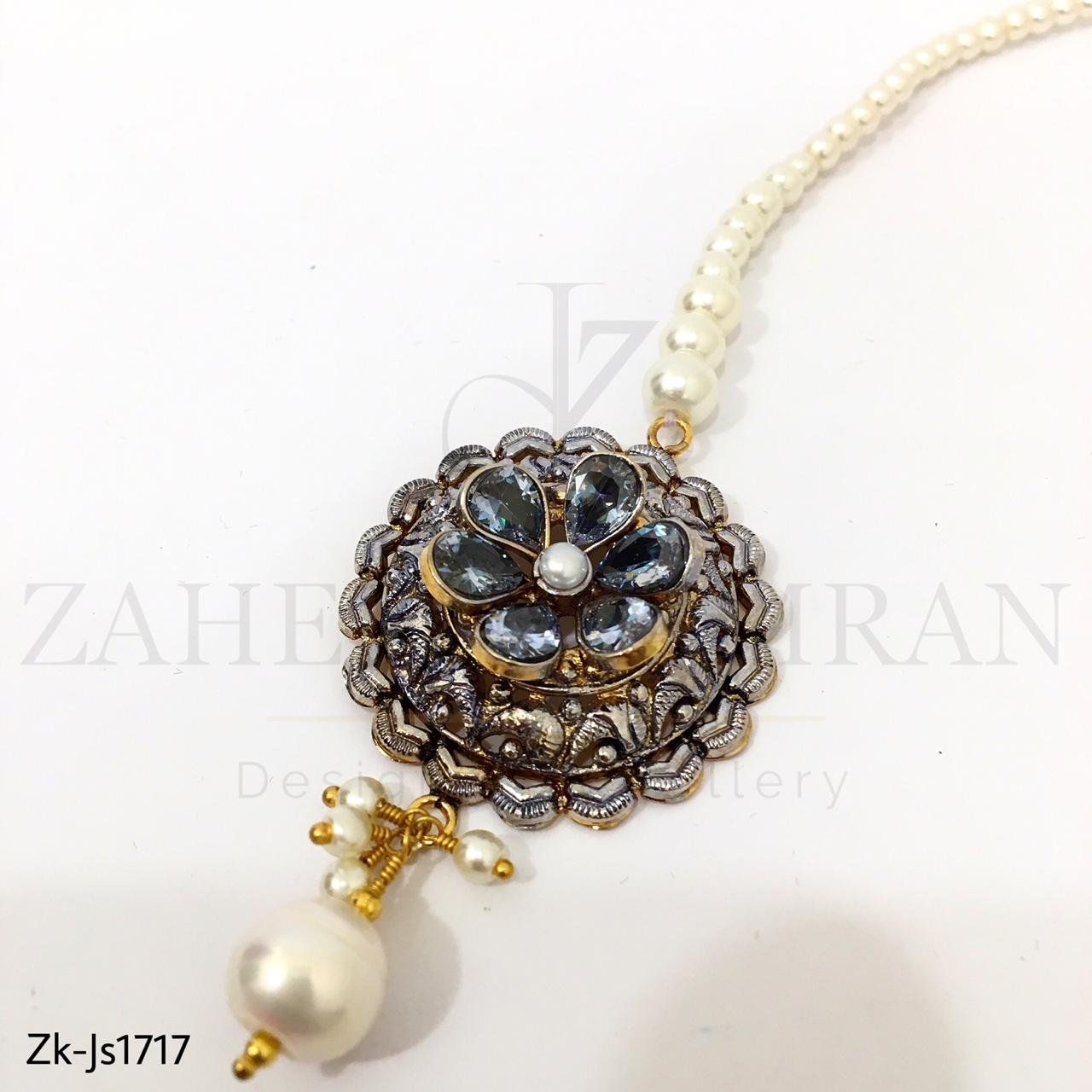 Pear Kundan Stylish Necklace Set