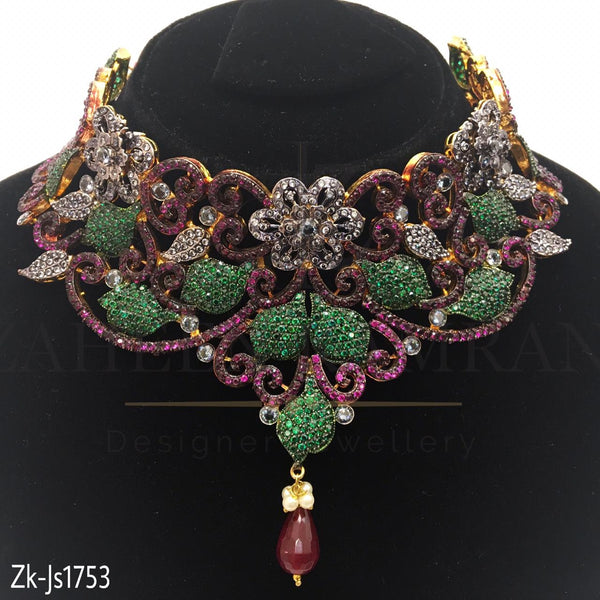 Ruby Emerald Special Necklace Set