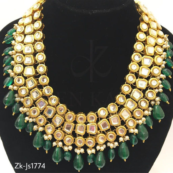 3 Layer Kundan Fancy Necklace Set