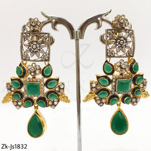 Emerald Black Necklace set