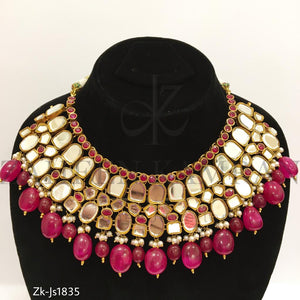 Gorgeous Kundan Ruby Necklace Set