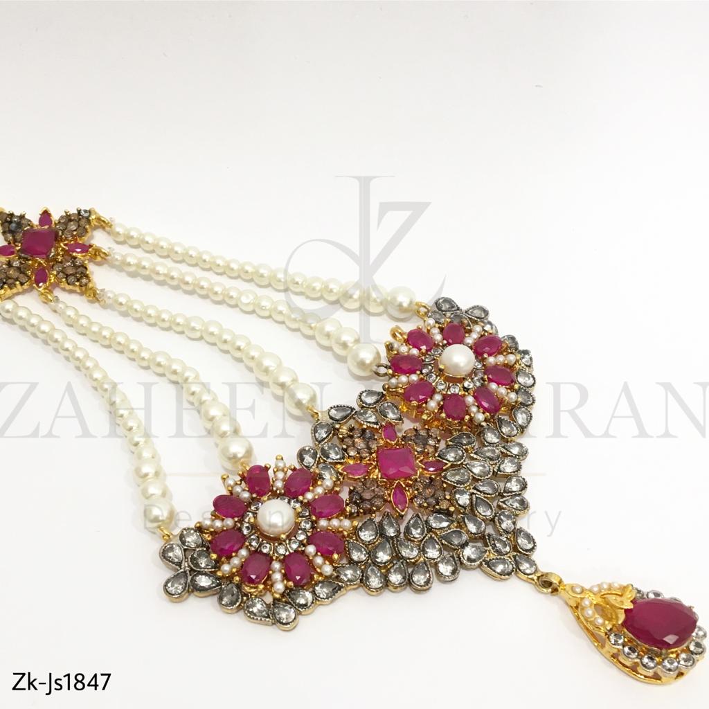 Heavy Ruby Necklace kit set