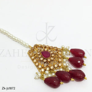 Ruby Filigree Gorgeous Necklace Set