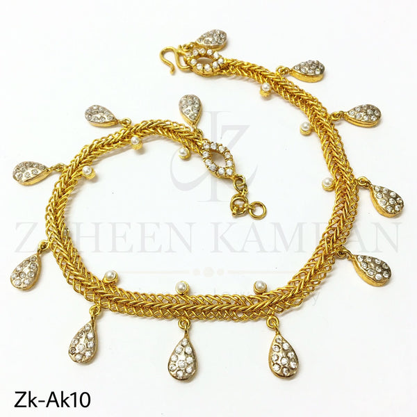 Zircon stylish anklet