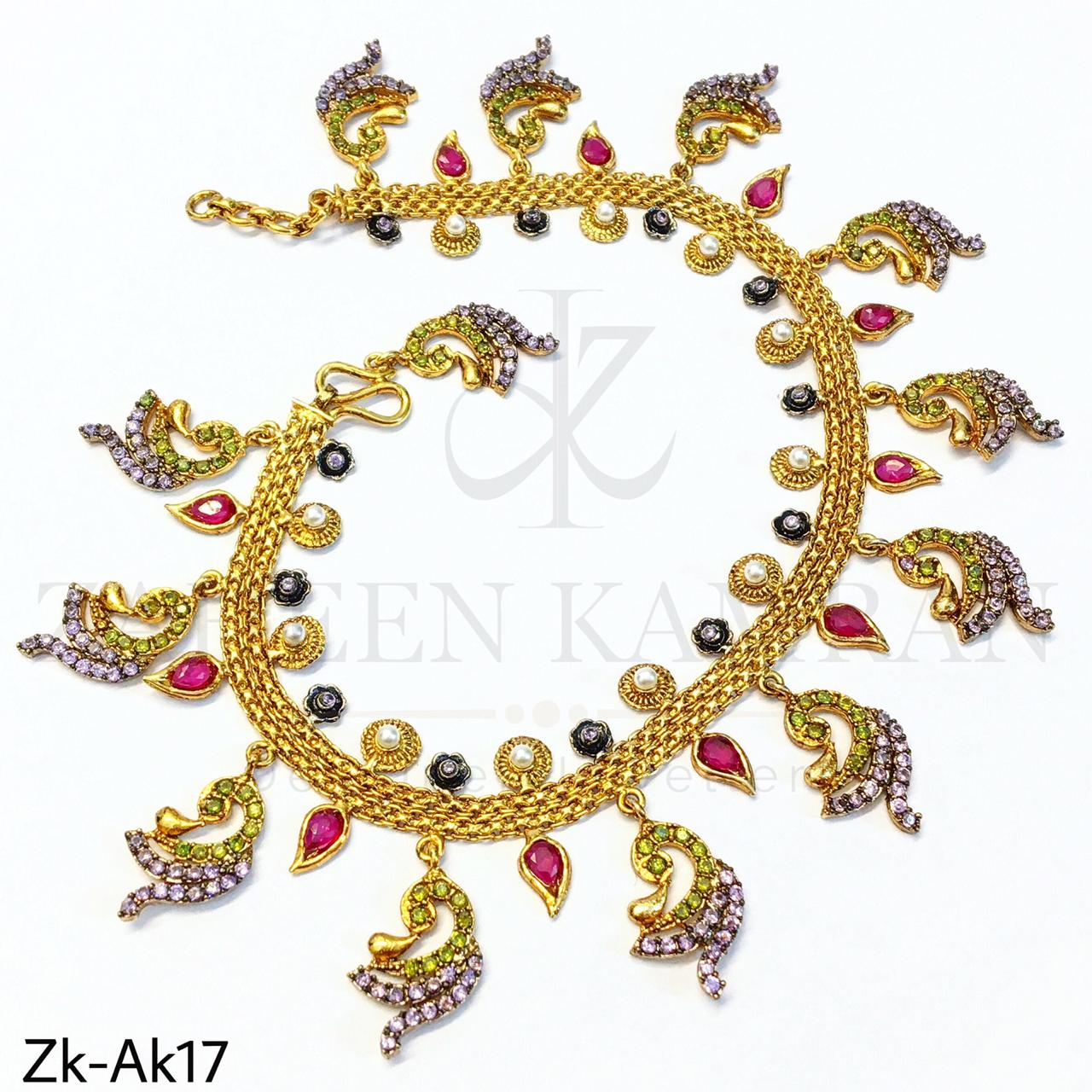 Cut hanging anklet – zaheenk.com