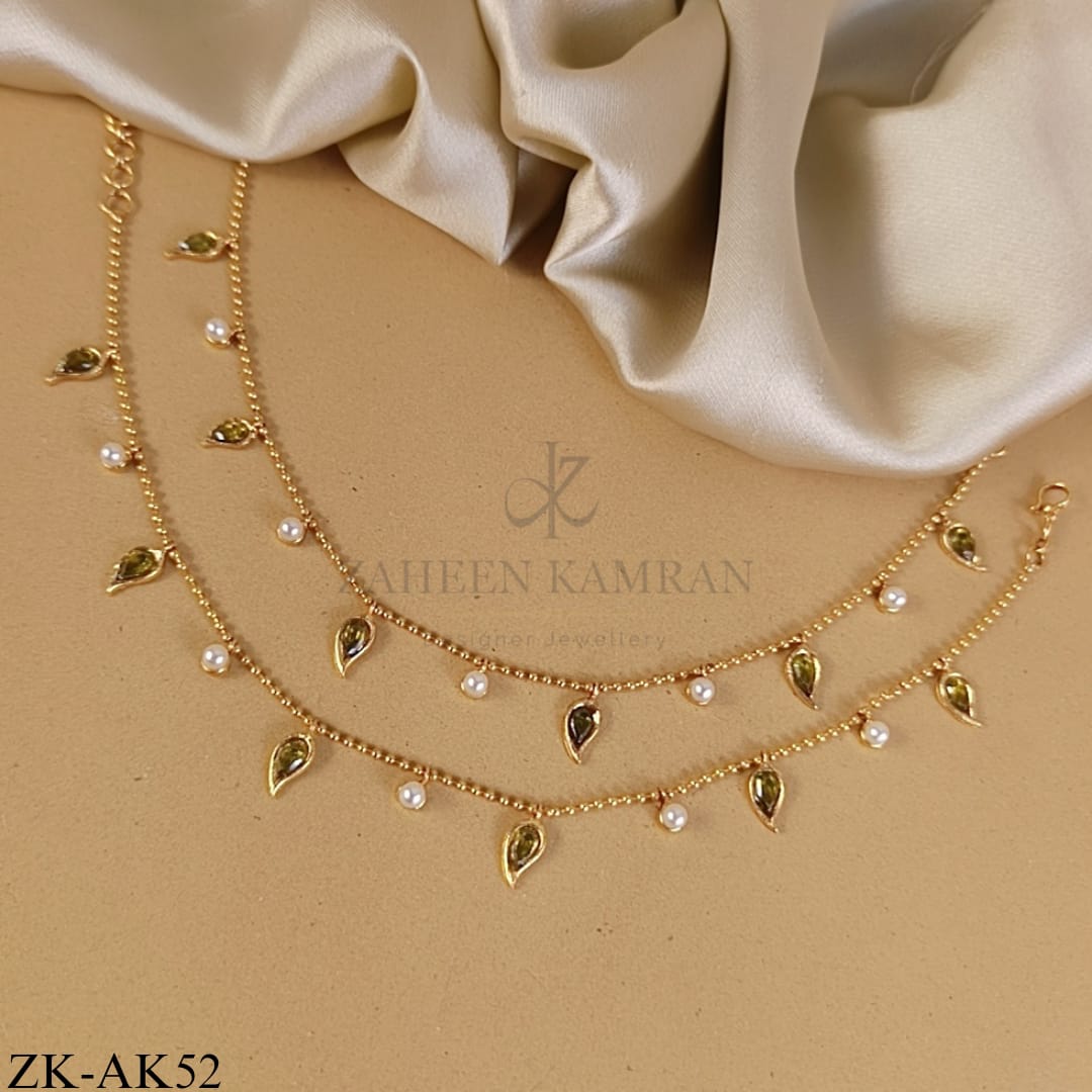 GOLDEN PEARLS ANKLETS