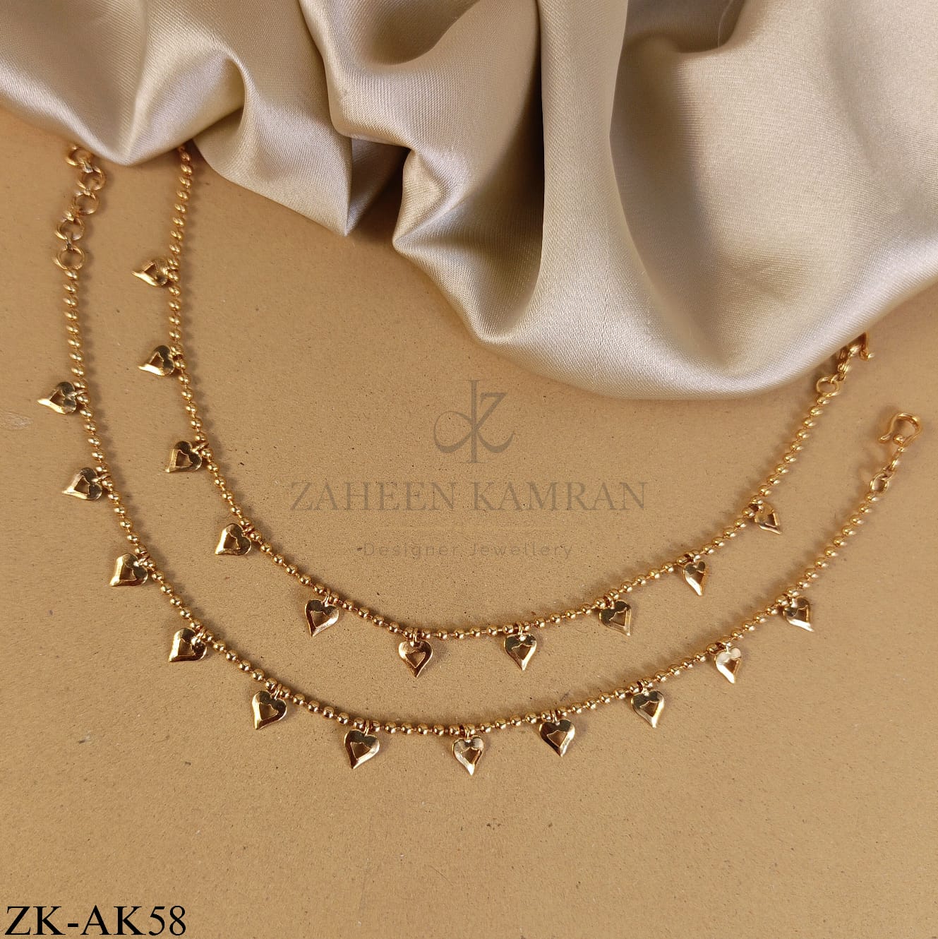 HEARTS CHARMS ANKLETS
