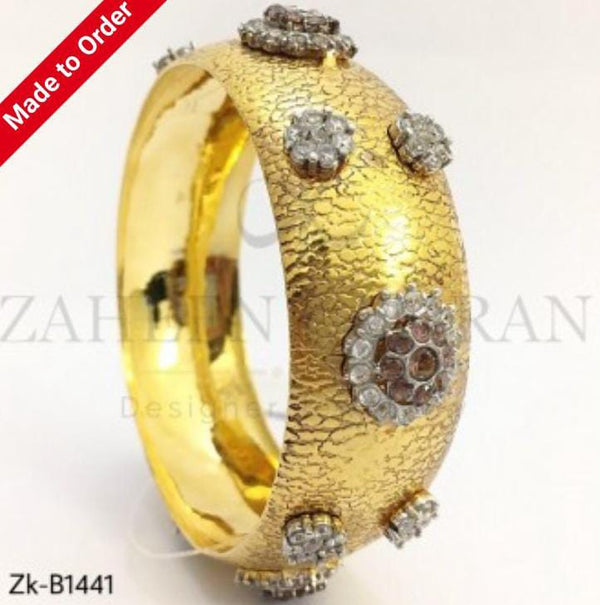 Textured Zircons Bangle