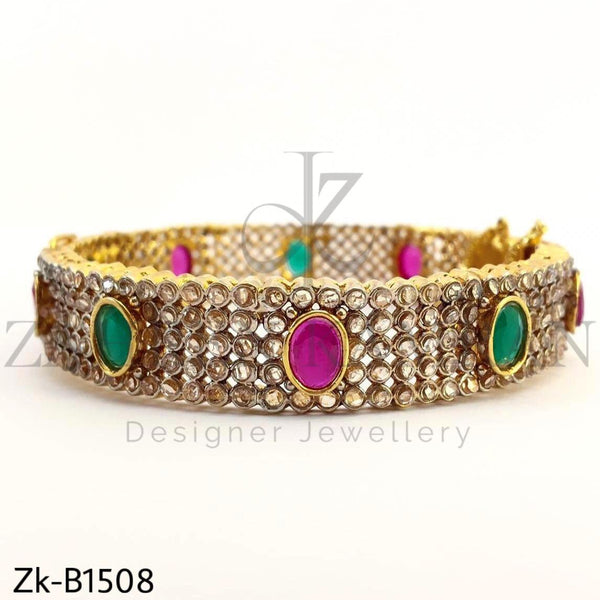 Oval Multi stones Bangle