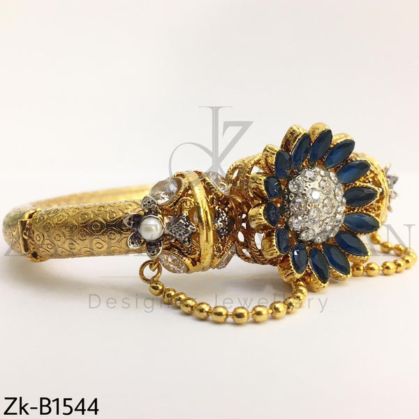 Sapphire Flower Bangle