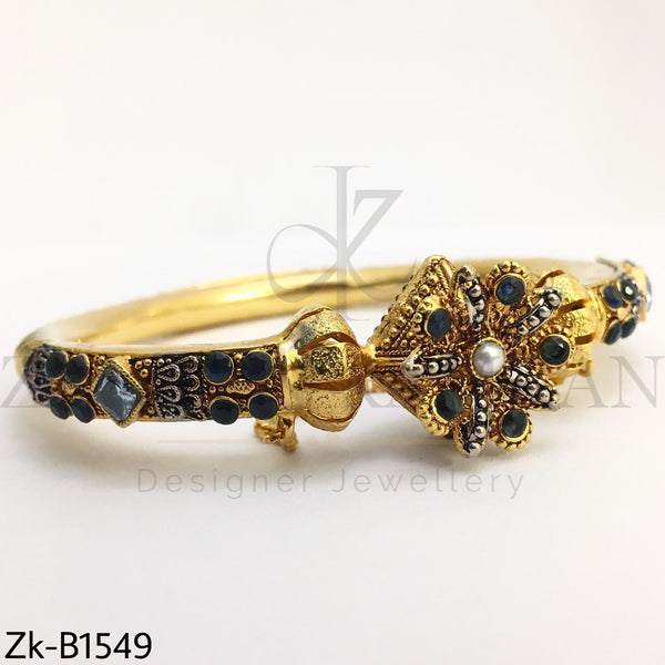 Sapphire Floral Bangle