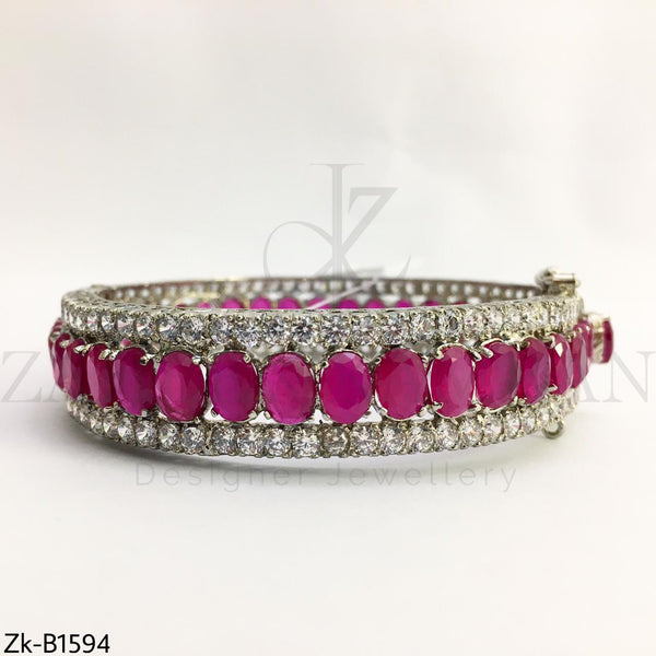 Zirconia Ruby Bangle