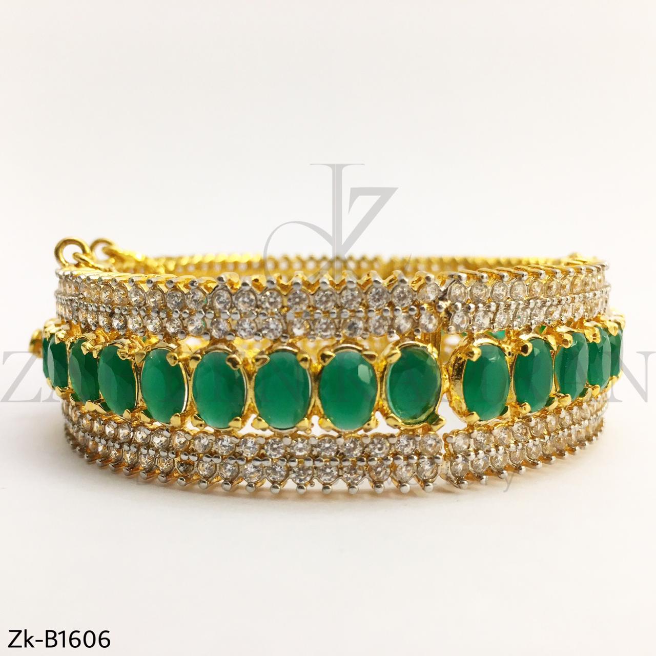 Emerald Zirconia Bangle