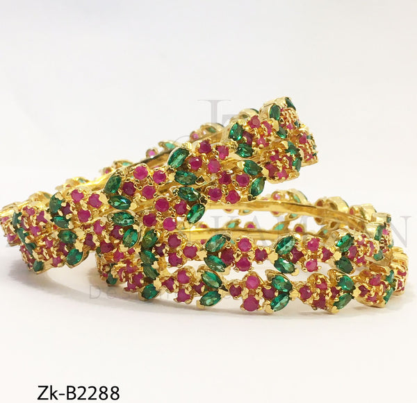 Emerald Ruby Bangles