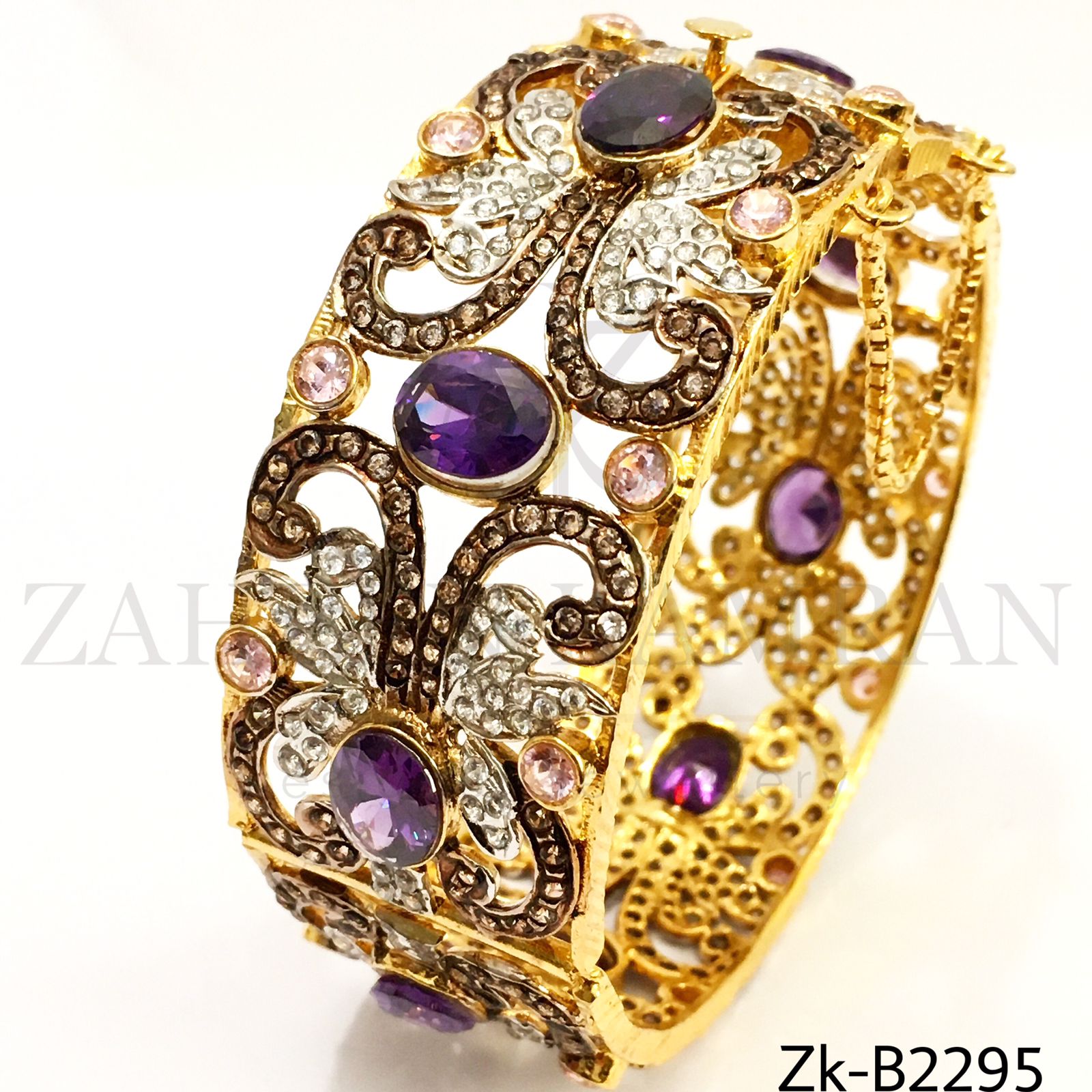 Amethyst Champagne bangle