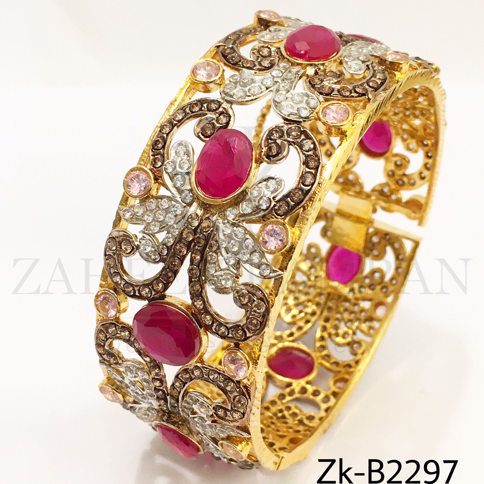 Ruby champagne bangle
