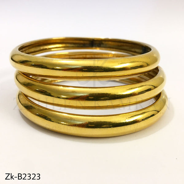 Golden shiny bangles