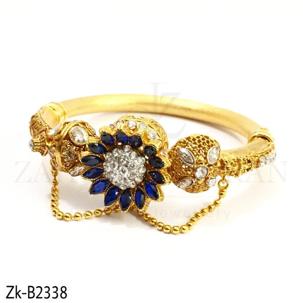 Sapphire Floral Bangle