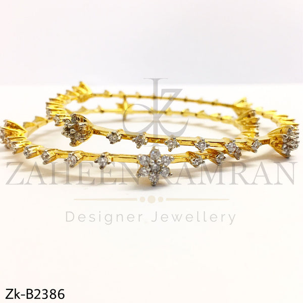 Golden Zirconian Bangles