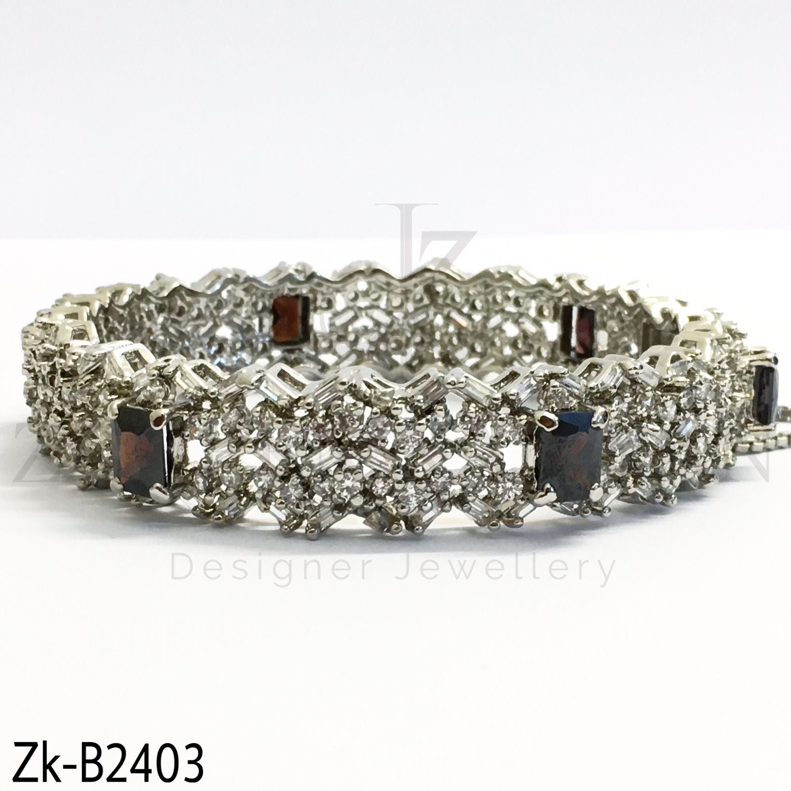 Silver Brown Bangle