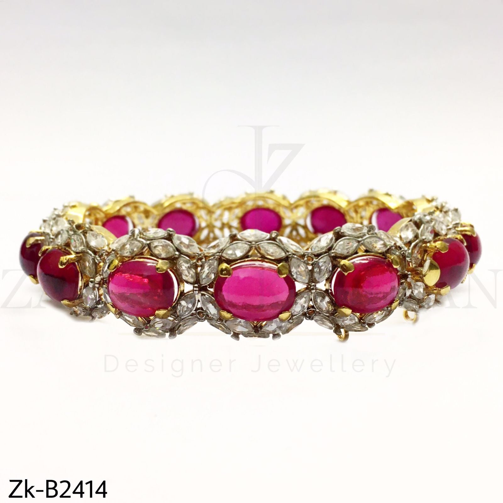 Ruby Zirconian Bangle